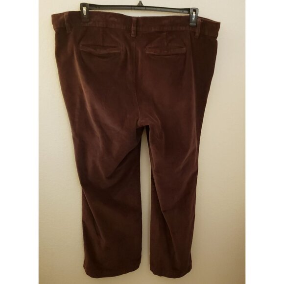 Torrid Brown Corduroy Comfort Flex High Rise Boot Cut Trouser Jean 22R EUC - Picture 6 of 10